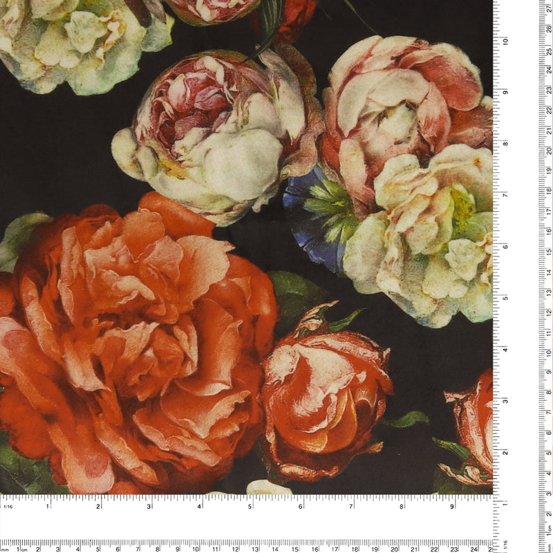 Velours imprimé - LOUELLA - 022 - Noir