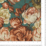 Velours imprimé - LOUELLA - 023 - Sarcelle