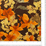 Printed Velvet - LOUELLA - 024 - Orange