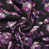 Velours imprimé - LOUELLA - 025 - Aubergine