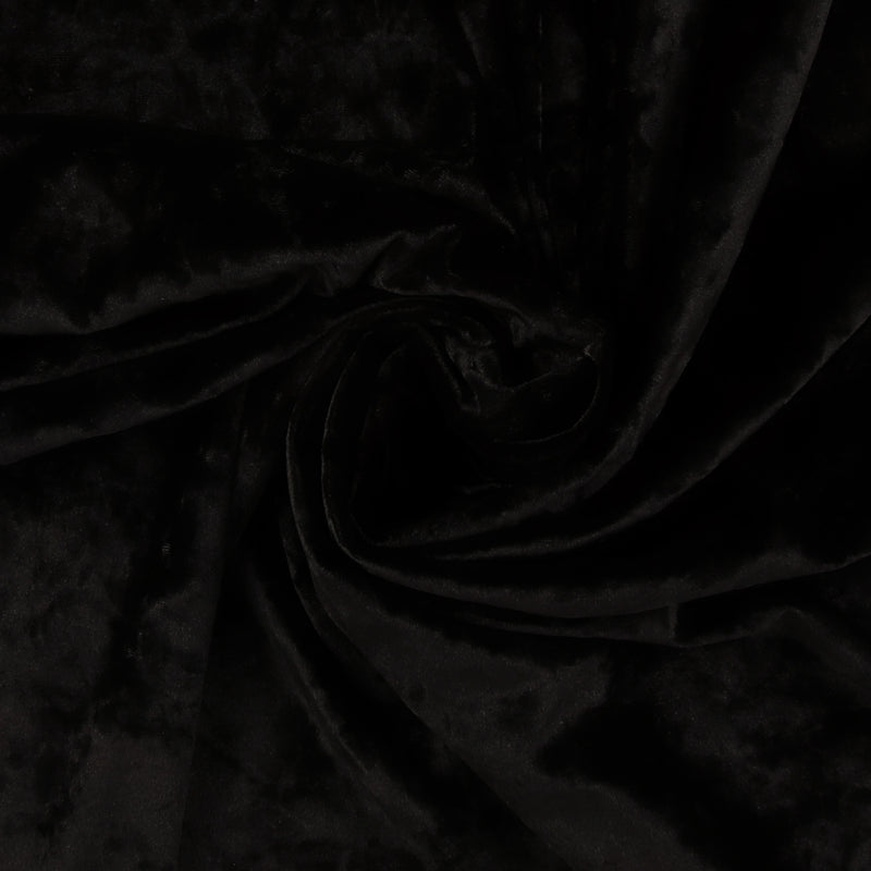 Velour Froissé - VIENNA - 001 - Noir