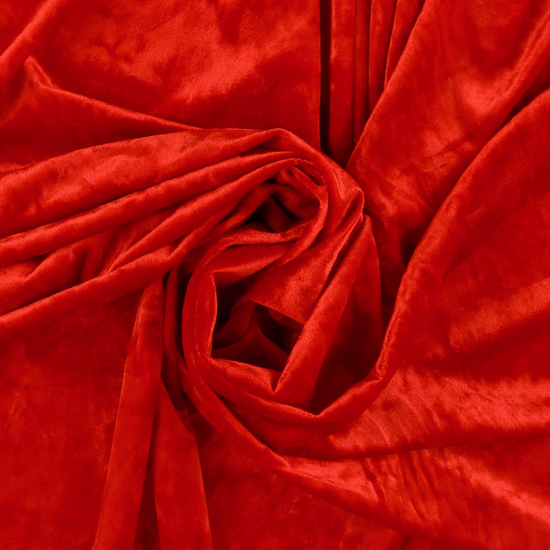 Velour Froissé - VIENNA - 301 - Écarlate