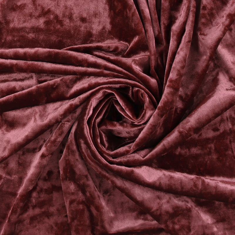Velour Froissé - VIENNA - 385 - Rose Profond