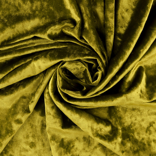 Crushed Velvet - VIENNA - 704 - Ecru Olive