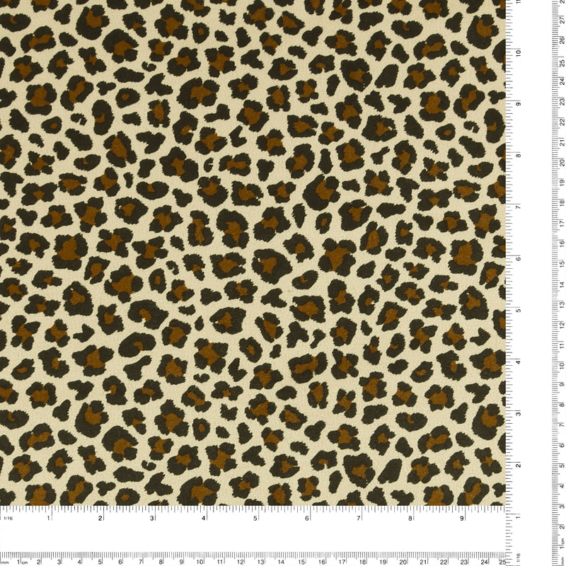 Scuba suède imprimé - ACADÉMIE - 004 - Blanc Cassé