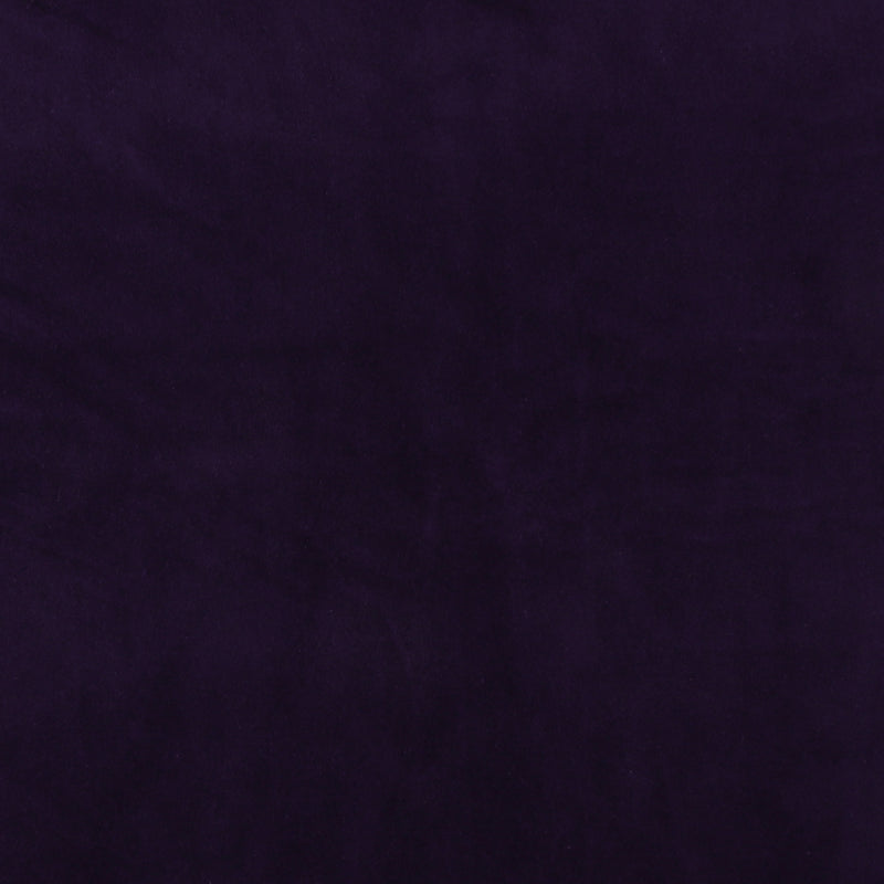 Velours de coton uni - VELMONT - 001 - Aubergine