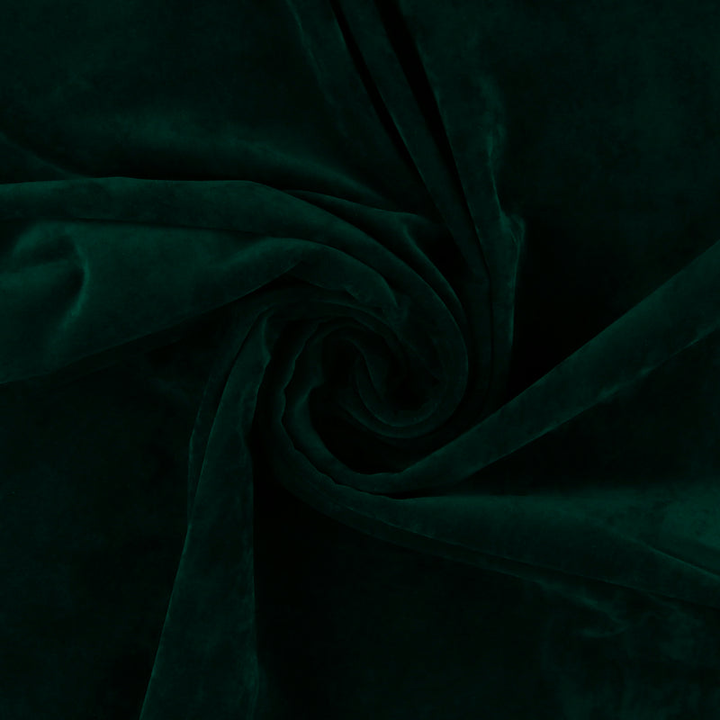 Velours de coton uni - VELMONT - 002 - Vert Profond