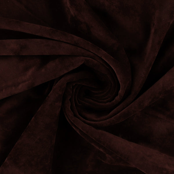Cotton Velveteen Solid - VELMONT - 006 - Chocolate