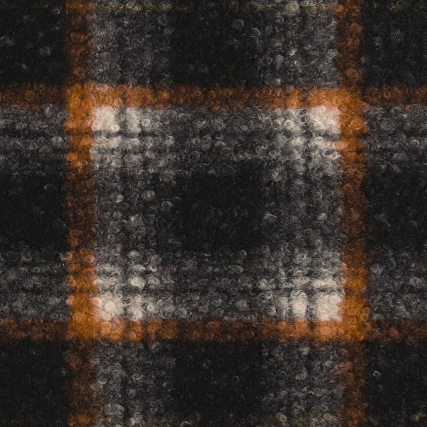 Nubbly Jacketing - ASTORIA - 001 - Black & Rust