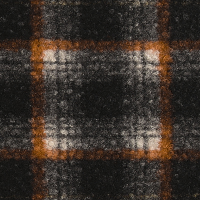 Nubbly Jacketing - ASTORIA - 001 - Black & Rust
