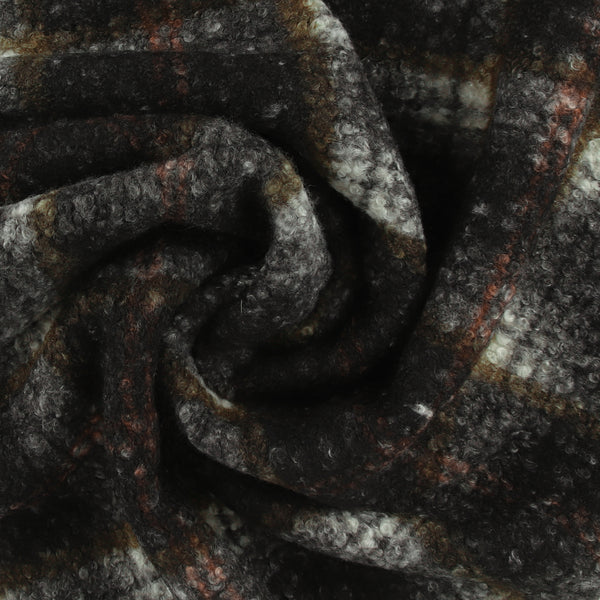 Nubbly Jacketing - ASTORIA - 002 - Black & Olive