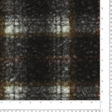 Tissu &lt;Nubbly&gt; pour veste - ASTORIA - 002 - Noir et Olive