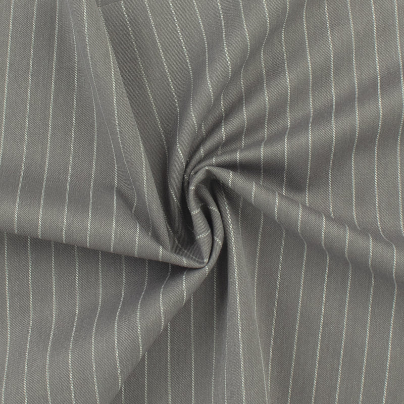 Striped Suiting - DEVONSHIRE - 002 - Charcoal