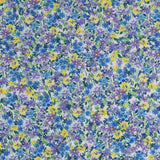 Tricot de rayonne imprimé - BÉATRICE - 002 - Bleu