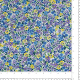 Tricot de rayonne imprimé - BÉATRICE - 002 - Bleu
