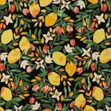 Tricot de rayonne imprimé - BÉATRICE - 004 - Noir