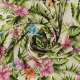 Printed Rayon Poplin - BEATRICE - 006 - Offwhite