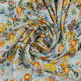 Printed Rayon Poplin - BEATRICE - 007 - Ivory