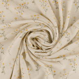 Rayonne froissée imprimée - BÉATRICE - 001 - Blanc Cassé