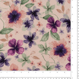 Rayonne froissée imprimée - BÉATRICE - 002 - Rose Pâle
