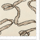 Boucle Coating with embroidery - HAZEL - 056 - Cream