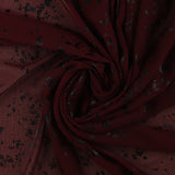 Georgette à relief - <FASHION FORM> - 005 - Bordeaux