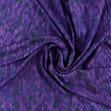 Crêpe Imprimé - IRIS - 002 - Mauve
