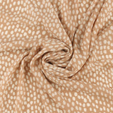 Crêpe Satin Imprimé - <FASHION FORM> - 001 - Sable