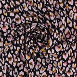 Polyester Print - CLARA - 001 - Black