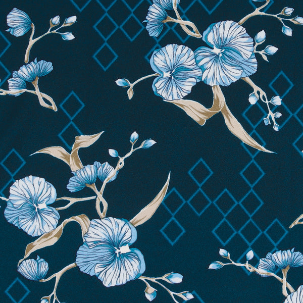 Polyester Print - CLARA - 002 - Peacock