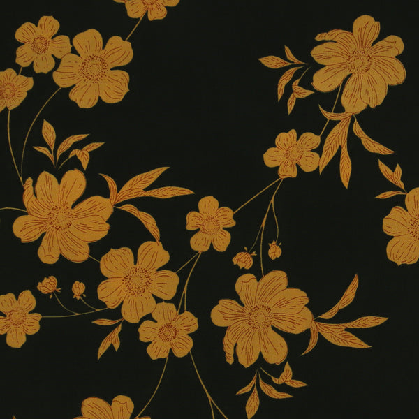 Polyester Print - CLARA - 003 - Black