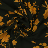 Polyester Print - CLARA - 003 - Black