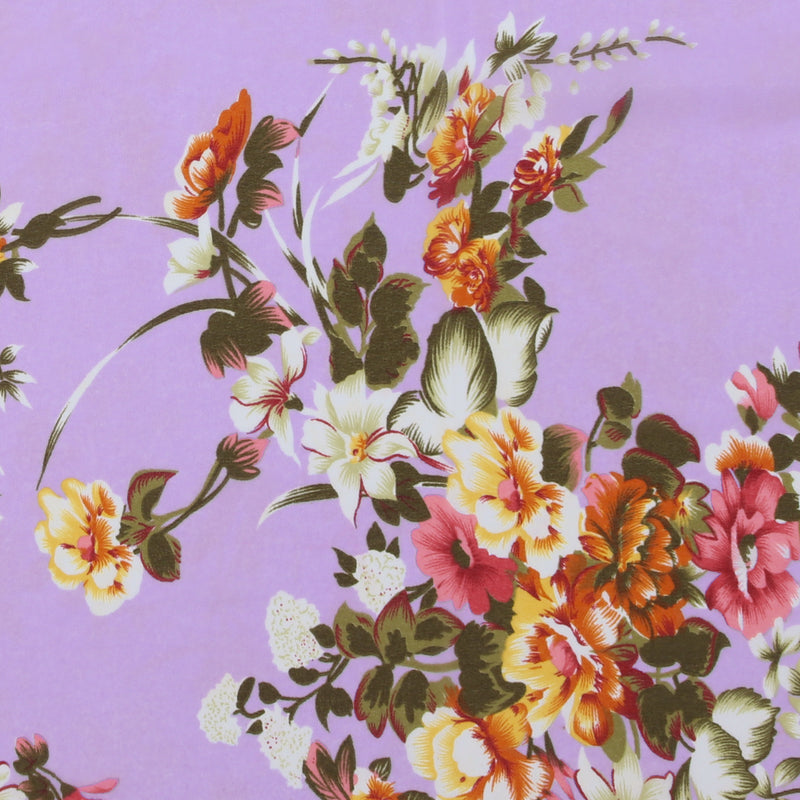 Polyester Print - CLARA - 004 - Lilac