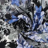 Polyester Print - CLARA - 006 - Black