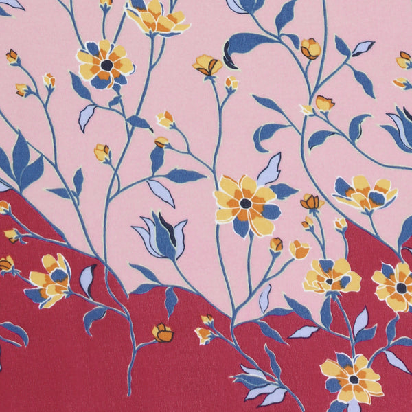 Polyester Print - CLARA - 007 - Light Pink