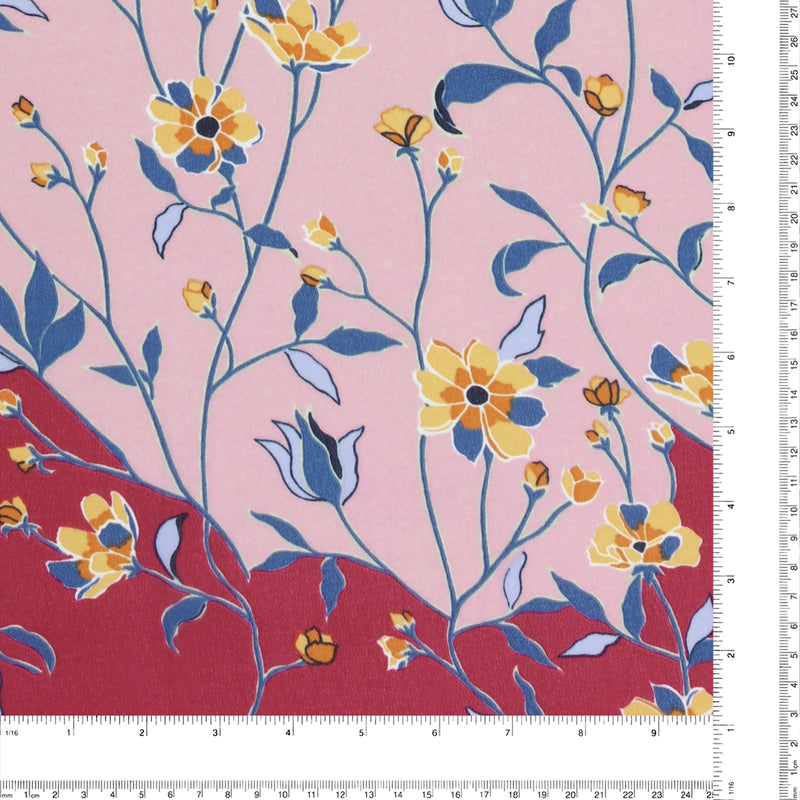 Polyester Print - CLARA - 007 - Light Pink