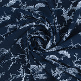 Polyester Print - CLARA - 008 - Dark Navy