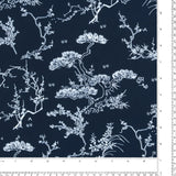 Polyester Print - CLARA - 008 - Dark Navy