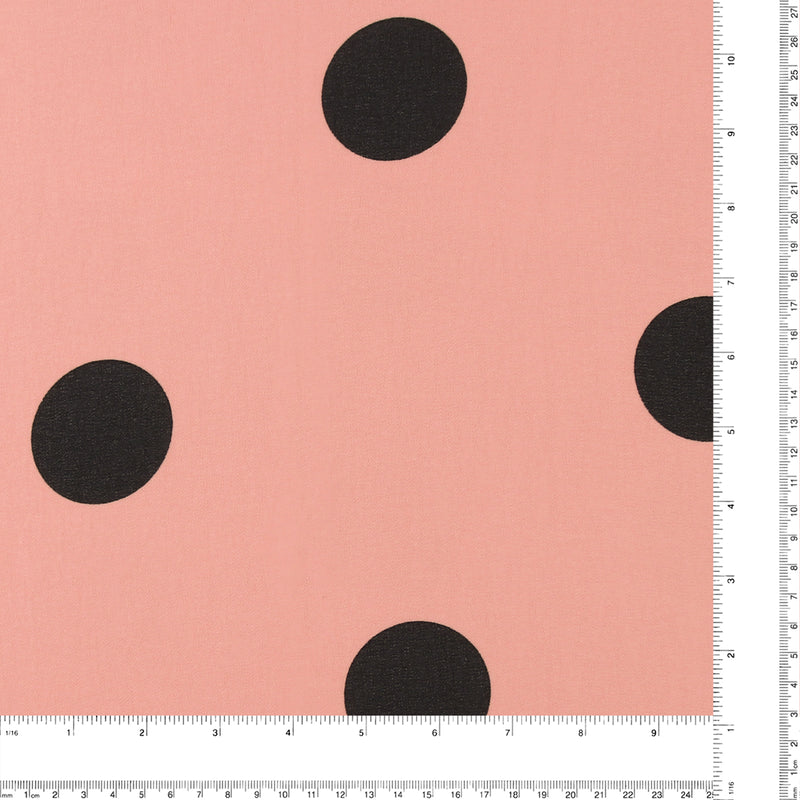 Polyester Print - CLARA - 009 - Salmon