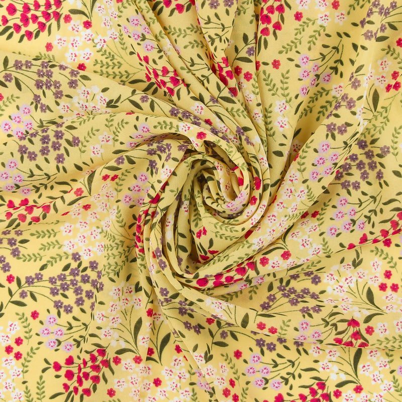 Polyester Print - CLARA - 010 - Yellow