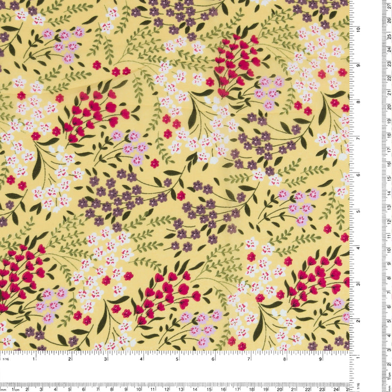 Polyester Print - CLARA - 010 - Yellow