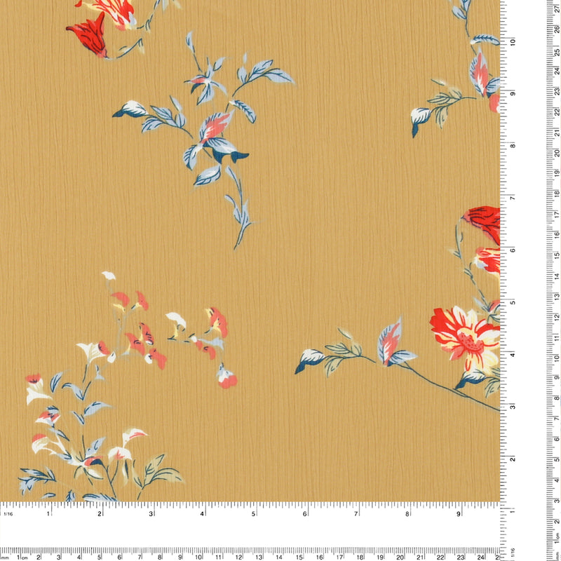 Polyester Print - CLARA - 013 - Camel