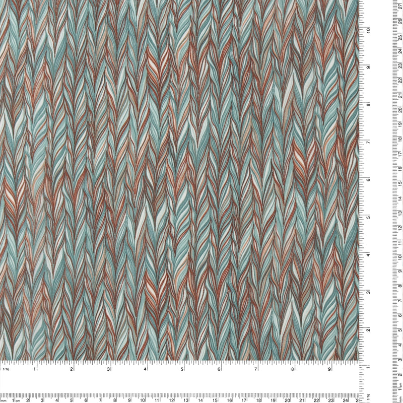 Polyester Print - CLARA - 016 - Turquoise