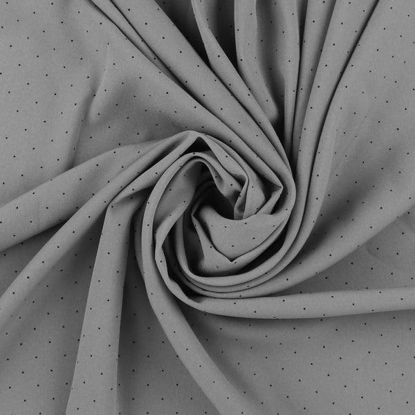 Polyester Print - CLARA - 017 - Grey