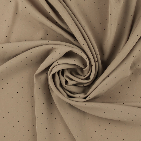 Polyester Print - CLARA - 018 - Taupe
