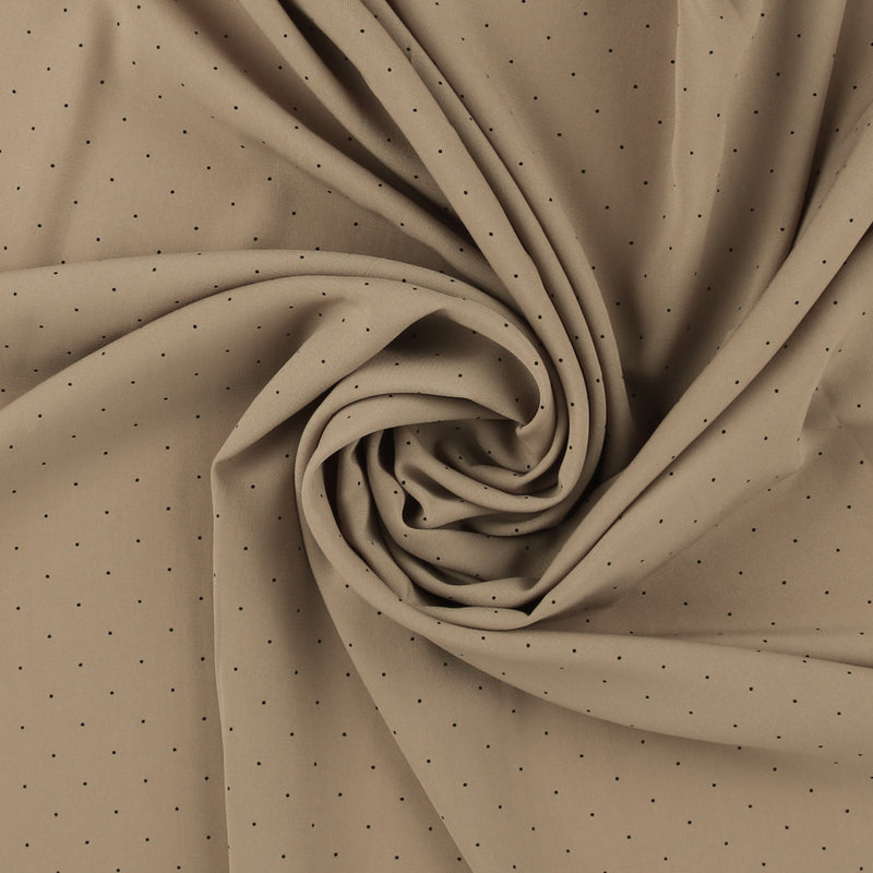 Polyester Print - CLARA - 018 - Taupe