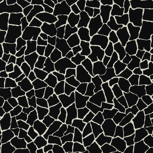 Polyester Print - CLARA - 021 - Black