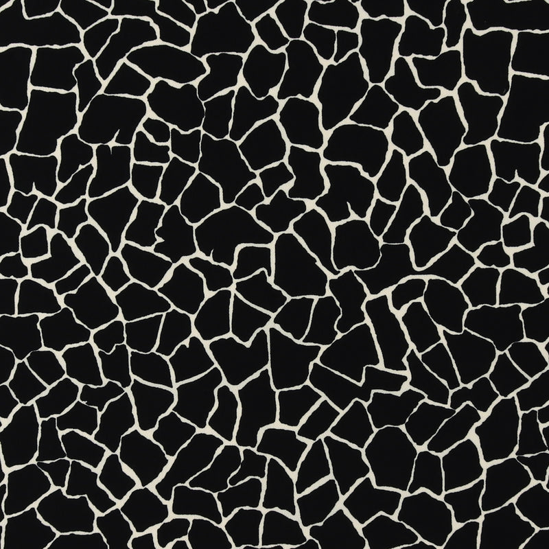 Polyester Print - CLARA - 021 - Black