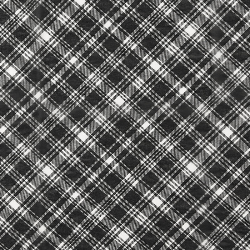 Polyester Print - CLARA - 024 - Black