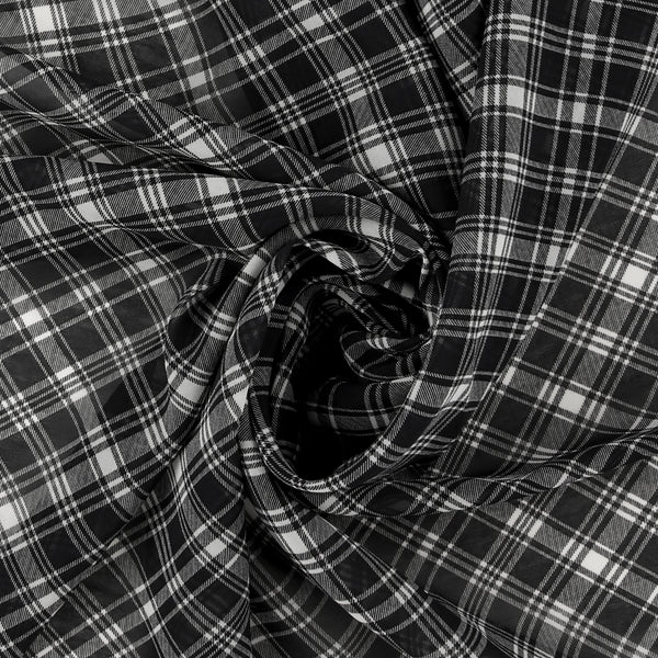 Polyester Print - CLARA - 024 - Black